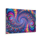 "Psychedelic Spacetime Dance" Trippy infity Pattern 1/4" Glossy Acrylic Art