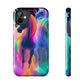 Vividly Rainbow Dreaming NEON Unicorns Tough Phone Case