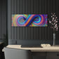 Cosmic Spirograph Symphony. Trippy infinity Pattern 1/4" Glossy Acrylic Art