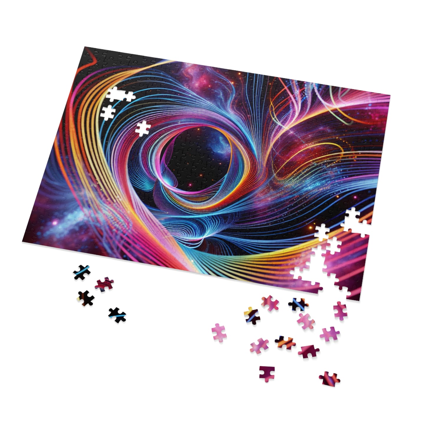 NeonInfiniti. - Neon Trippy Infinity Patterns Puzzle 30, 110, 252, and 1000 Pieces