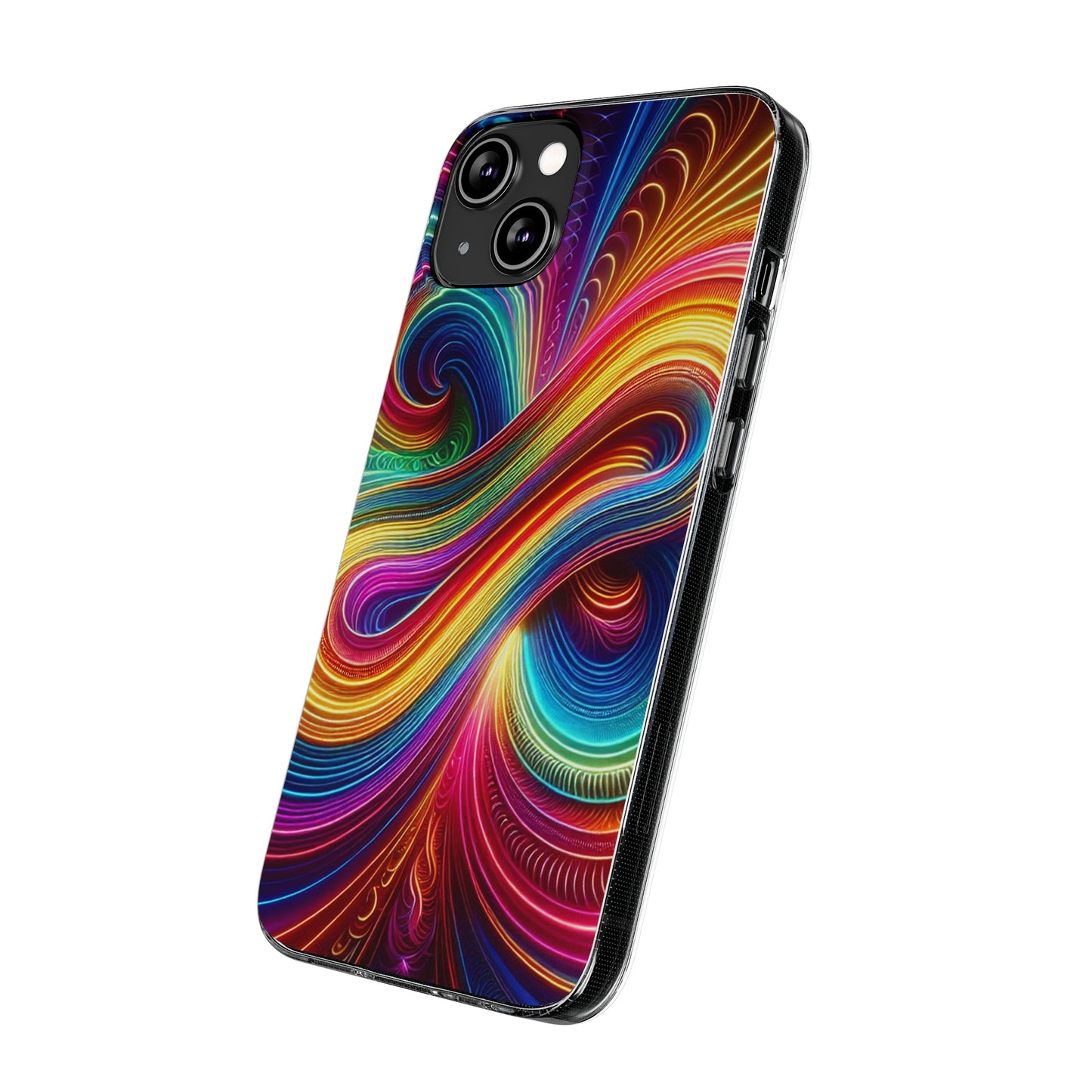 Neon Infinity Vortex Infinity Patterns Art Polycarbonate Phone Case