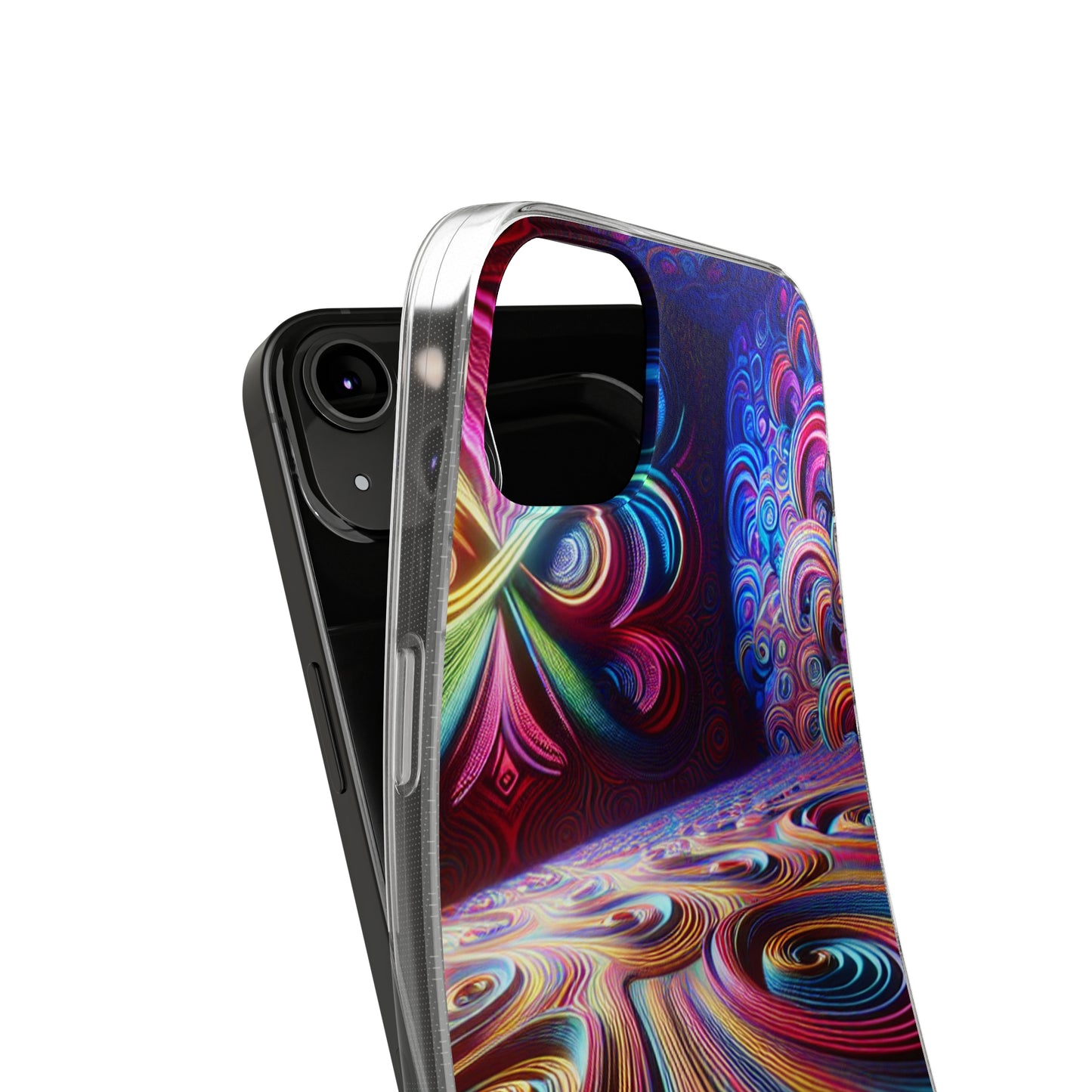 Vibin' Neon Infinity. Infinity Patterns Art Polycarbonate Phone Case