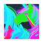 Neon Magical Joyride NEON Unicorns Art Canvas