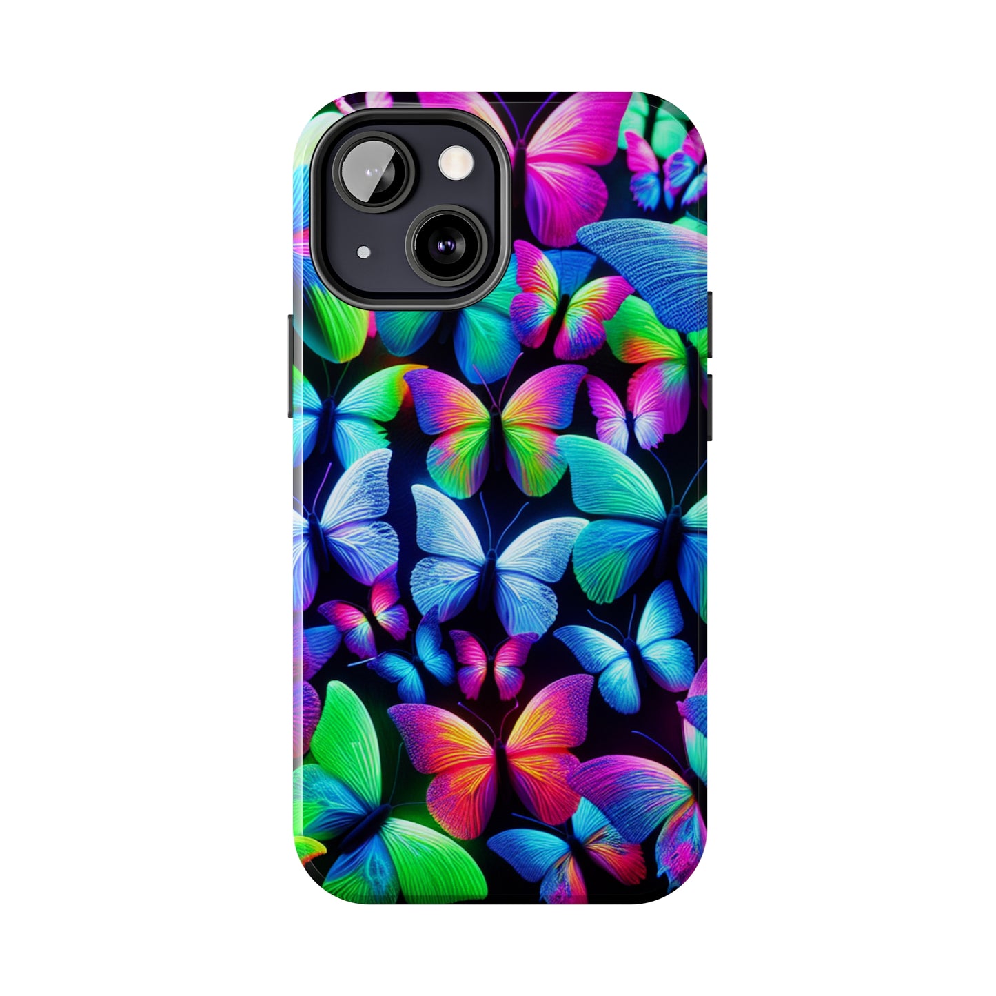 "Neon Splendor" NEON Butterflies Tough Phone Case