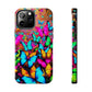 "Neonardie's Dreamscape" NEON Butterflies Tough Phone Case