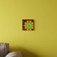 Electric Cosmos Oasis Trippy Infinity Patterns Acrylic Art Panel