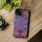 Vibrant Infinity Aurora. Neon Trippy Infinity Patterns Premium Art Magsafe Magnet Tough IPhone 13 14 15 Pro Plus Max and Mini in Matte and Glossy Phone cases