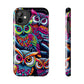 "Neon Nocturne" NEON Owls Tough Phone Case