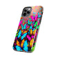 "Neonardie's Dreamscape" NEON Butterflies Tough Phone Case