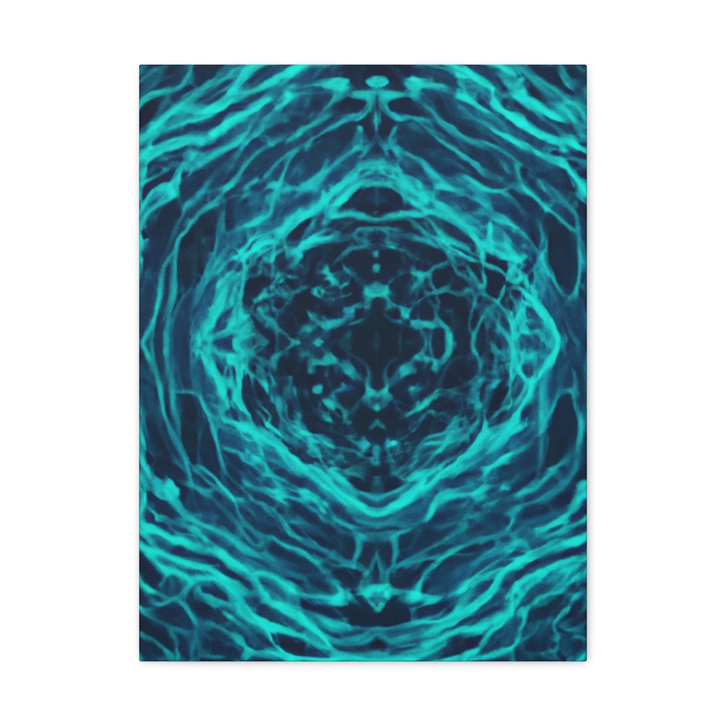 Neon Infinity Fractals. Trippy Infinity Patterns Art Canvas