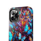 "Illuminated Flight" NEON Butterflies Tough Phone Case