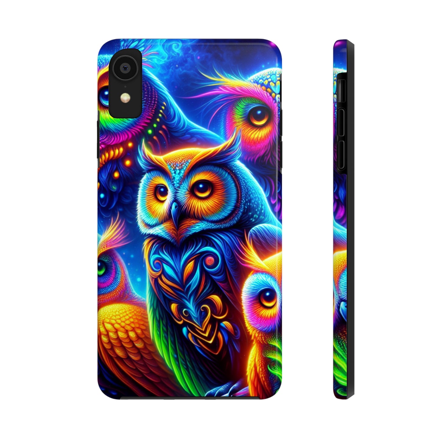 Neon Night Owls. NEON Owls Tough Phone Case