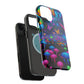 Neon Fruition Neon Butterflies and Mushrooms Premium Art Magsafe Magnet Tough IPhone 13 14 15 Pro Plus Max and Mini in Matte and Glossy Phone cases
