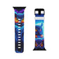 Neon Spectacle of Owls. - NEON Owls Iwatch Band