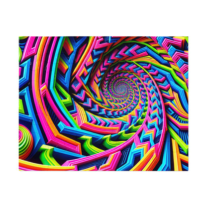 Neon Infinipat. - Neon Trippy Infinity Patterns Puzzle 30, 110, 252, and 1000 Pieces