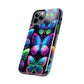 "Dance of the Neon Butterflies" NEON Butterflies Tough Phone Case Iphone 6 7 8 9 10 11 12 13 14 SE X XR XS Pro Max Mini Plus