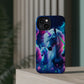 "Unicorn Flux-scape" Neon Unicorns Premium Art Magsafe Magnet Tough IPhone 13 14 15 Pro Plus Max and Mini in Matte and Glossy Phone cases