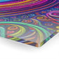 Cosmic Spirograph Symphony. Trippy infinity Pattern 1/4" Glossy Acrylic Art