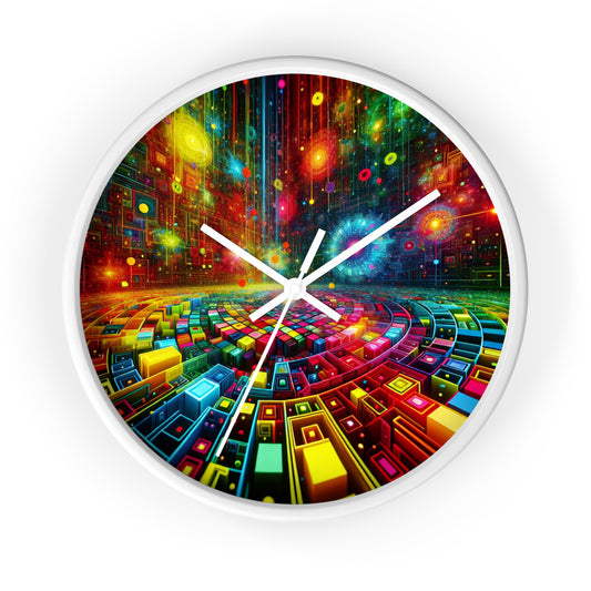 Alberta Negrelli - Trippy Infinity Patterns Wall Clock