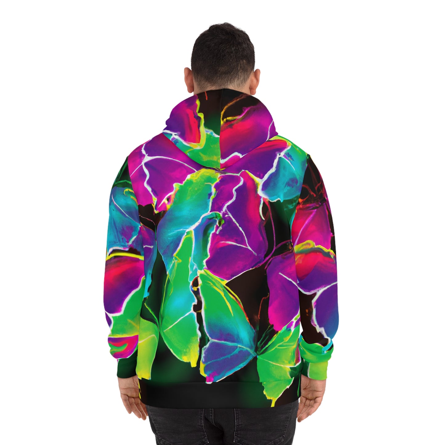Neon Splendor - Butterflies AOP Hoodie