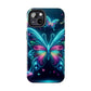 "Neon Butterfly Glo-Rama" NEON Butterflies Tough Phone Case Iphone 6 7 8 9 10 11 12 13 14 SE X XR XS Pro Max Mini Plus