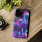 Neon Uniflourish Neon Unicorns Premium Art Magsafe Magnet Tough IPhone 13 14 15 Pro Plus Max and Mini in Matte and Glossy Phone cases