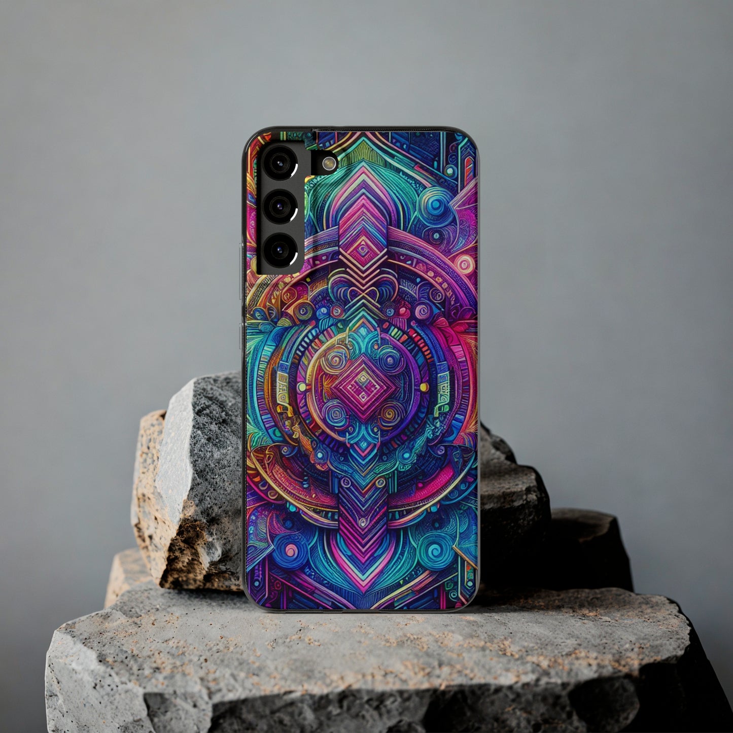 Neon Infinity Vortex Infinity Patterns Art Polycarbonate Phone Case