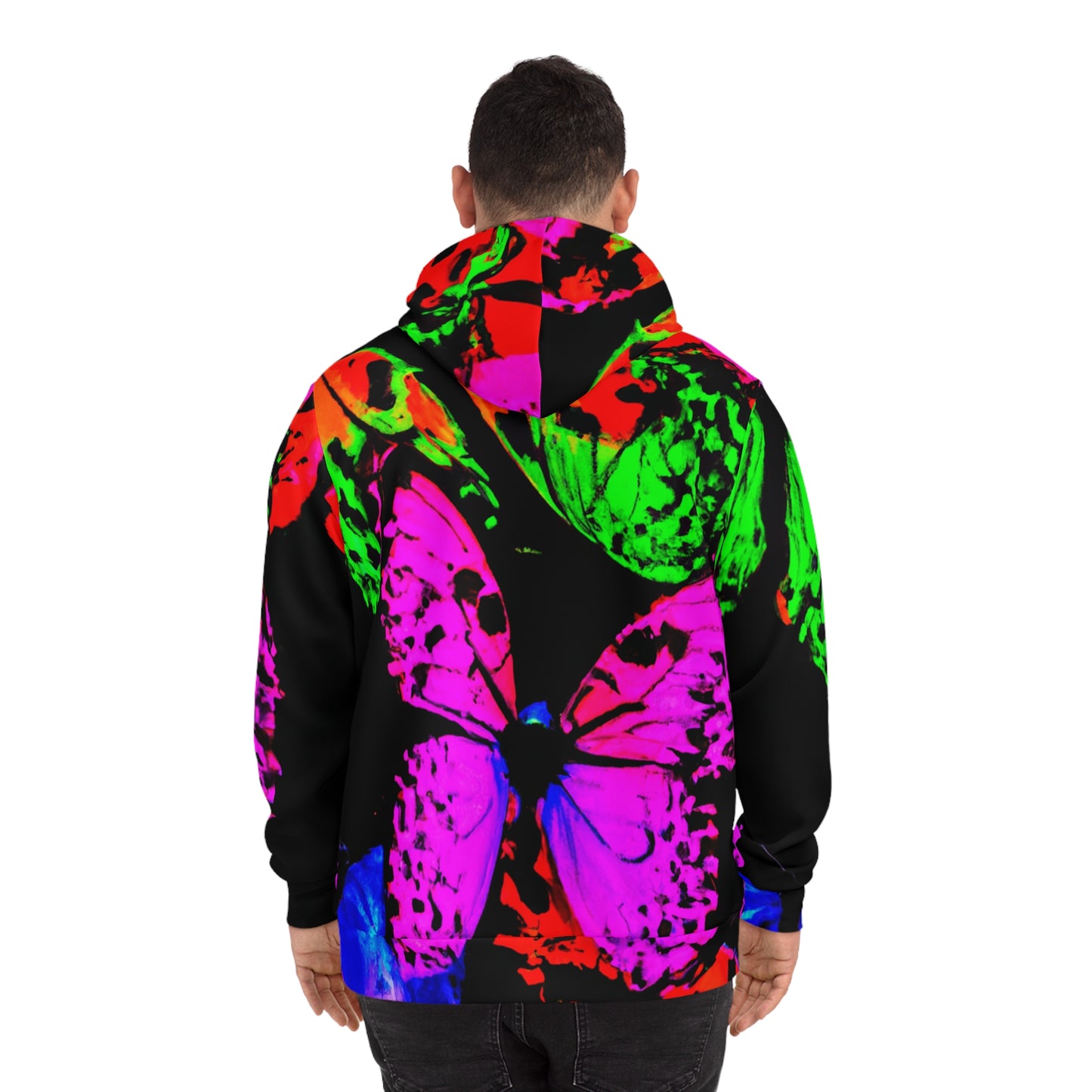 Vivid Voltage Butterflies - Butterflies AOP Hoodie