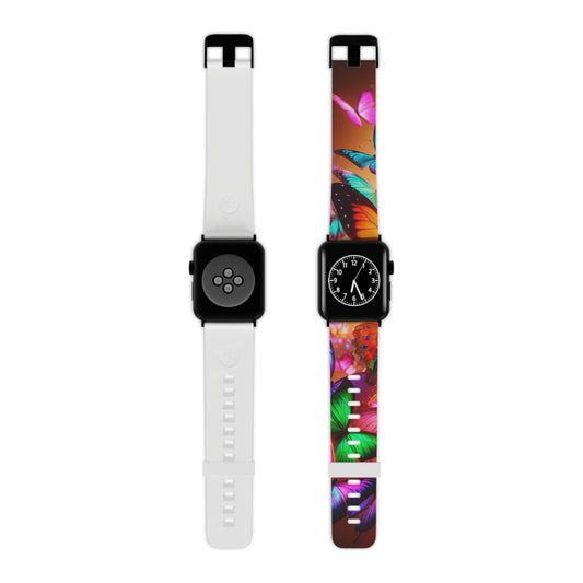 "Neon Flutterbyes" - NEON Butterflies Iwatch Band