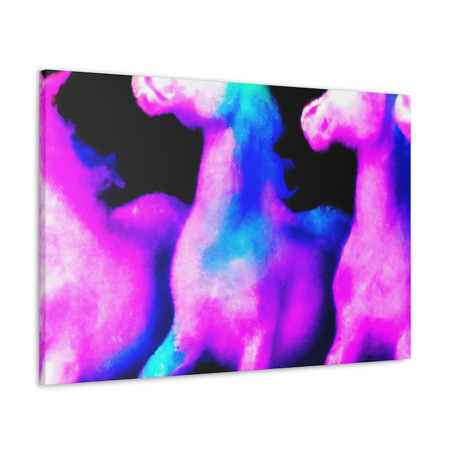 Neon Unicorn Party. NEON Unicorns Art Canvas