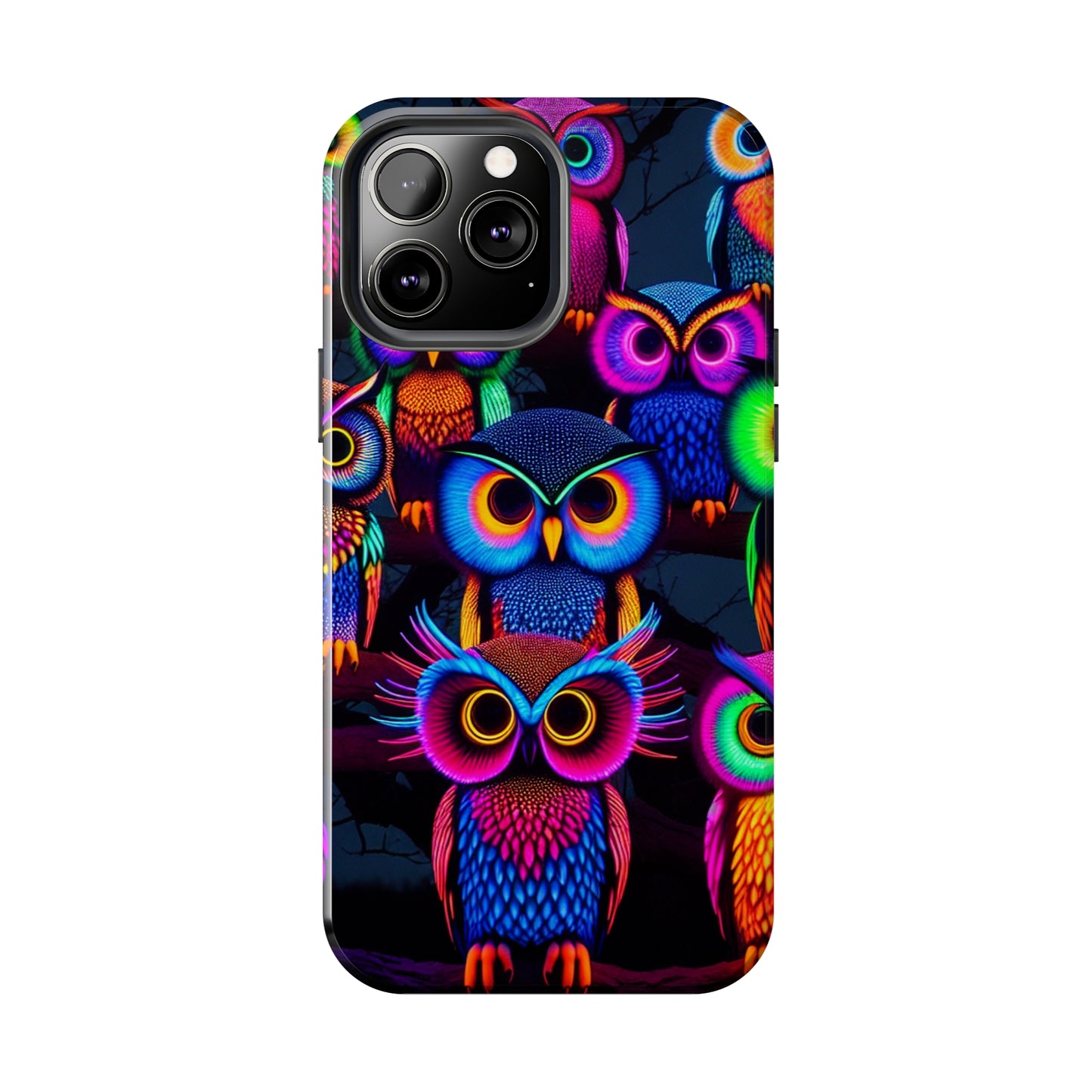 Neon Gloowls. NEON Owls Tough Phone Case