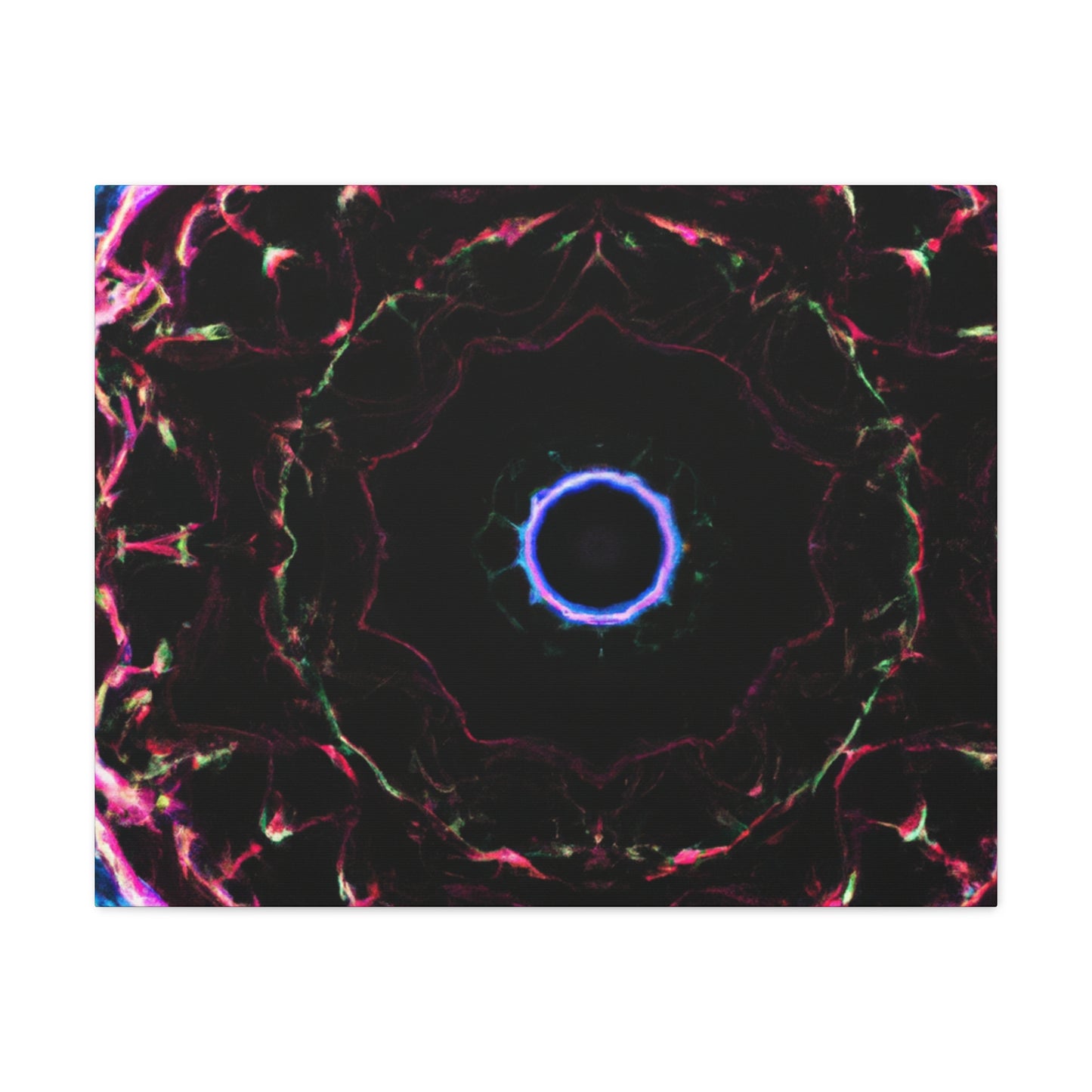 Vortex of Vibrancy Trippy Infinity Patterns Art Canvas