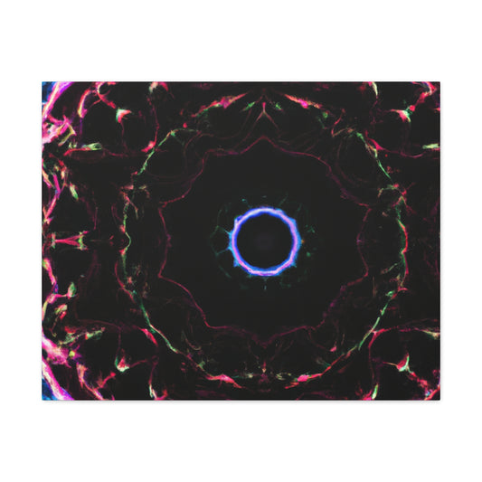 Vortex of Vibrancy Trippy Infinity Patterns Art Canvas