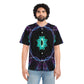 Electric Cosmic Splatter. Trippy Infinity Patterns Mens Jersey