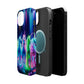 Neon Unicorn Pods. Neon Unicorns Premium Art Magsafe Magnet Tough IPhone 13 14 15 Pro Plus Max and Mini in Matte and Glossy Phone cases