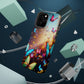 "Neon Butterfly Blooms" Neon Butterflies Premium Art Magsafe Magnet Tough IPhone 13 14 15 Pro Plus Max and Mini in Matte and Glossy Phone cases