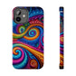 Neon Infinity Illusionz. Trippy Infinity Patterns Tough Phone Case