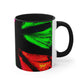 Neon Butterfly Splash. Butterflies 11oz Mug
