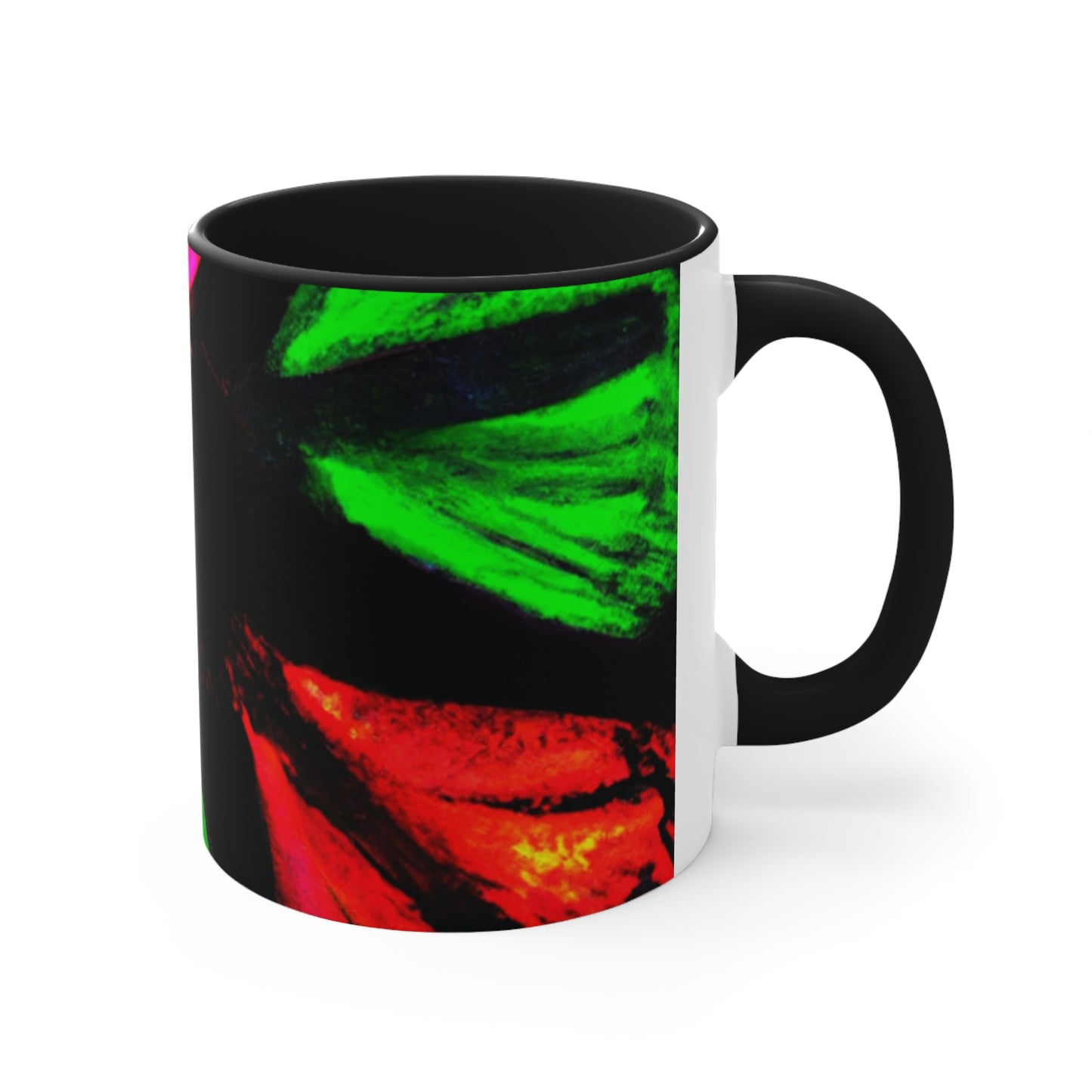 Neon Butterfly Splash. Butterflies 11oz Mug