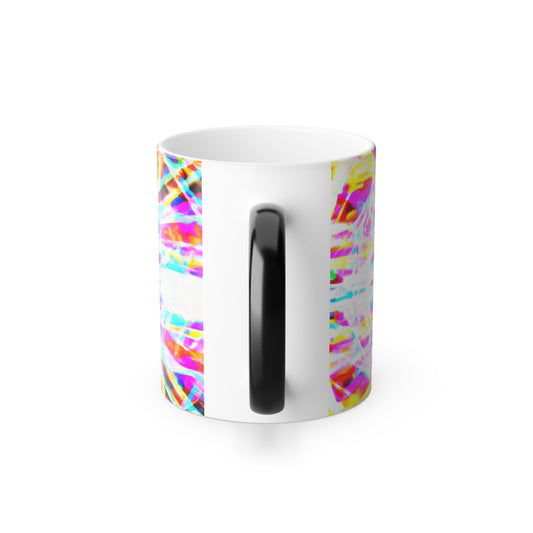 Pieter Vermeulen Trippy Infinity Patterns  11oz Color Morphing Mug
