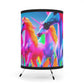 "Infinite Illumination" - NEON Unicorns Art Tripod Lamp