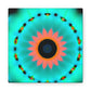 Cosmic Chroma Maze. Trippy Infinity Patterns Art Canvas