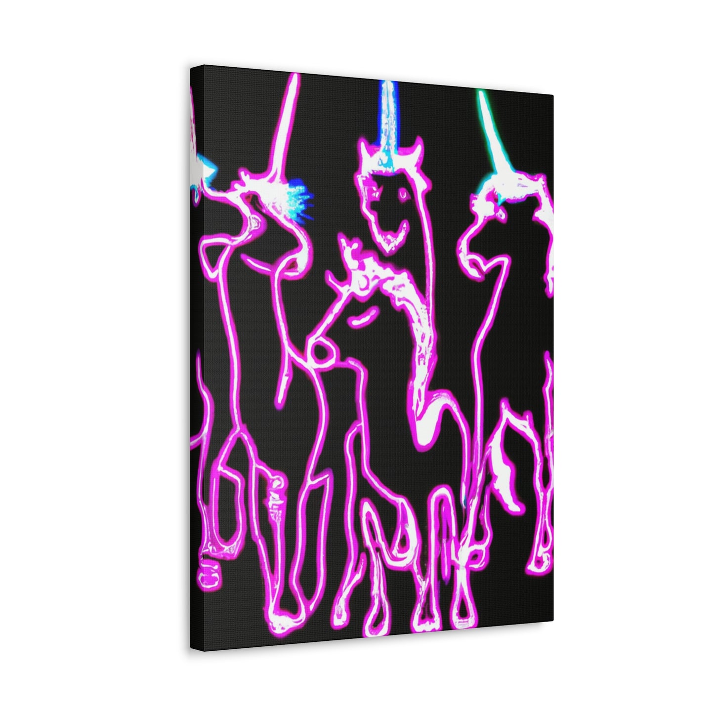 NeoNirvana. NEON Unicorns Art Canvas