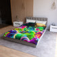 Alessandro di Vanetti - NEON Unicorns Microfiber Duvet Cover