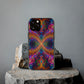 Vibrant Trippy Neon Infinity Swirls Infinity Patterns Art Polycarbonate Phone Case