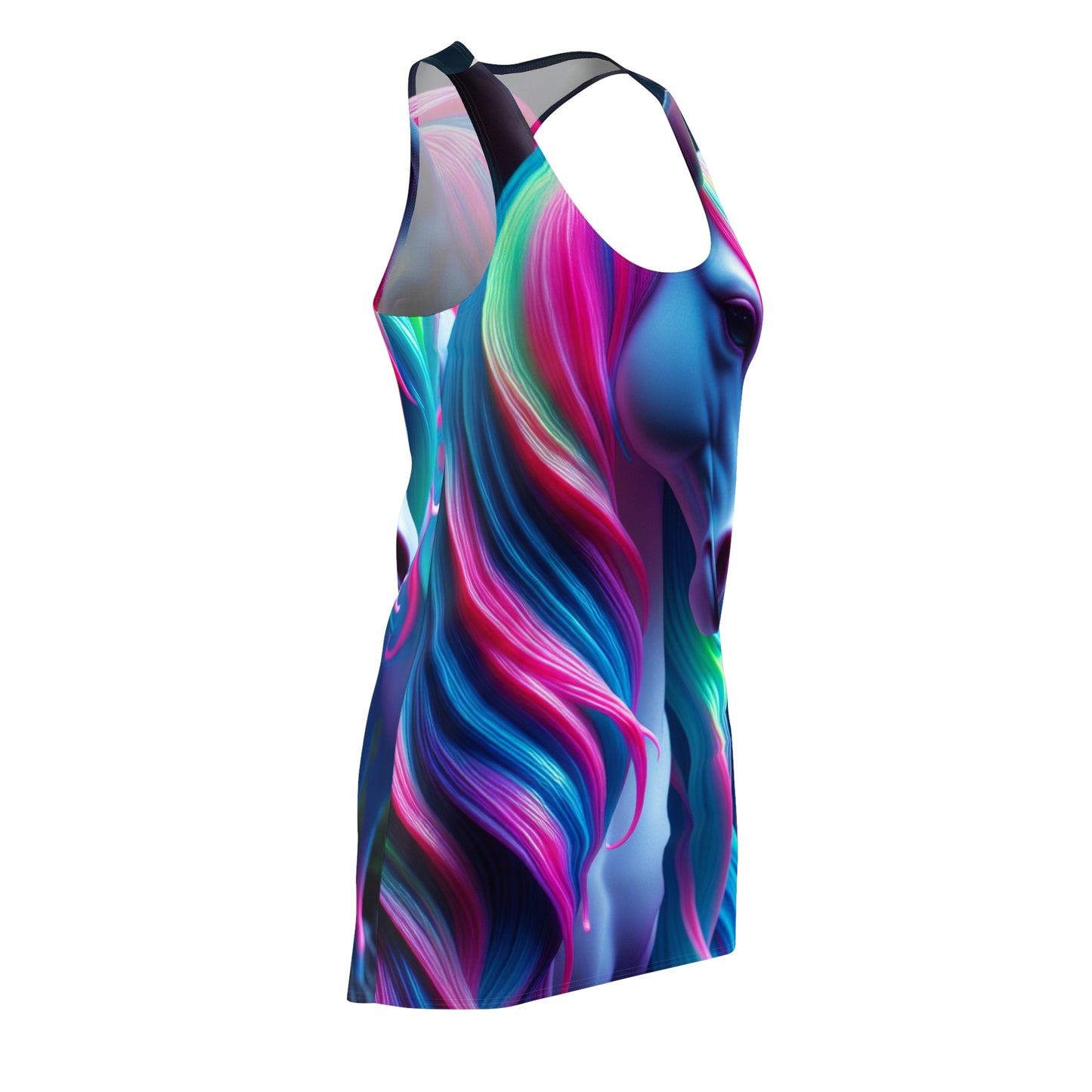 Neon Unicorn Dreamscape. Neon Unicorns Racerback Dress