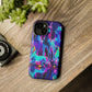 'Neon Dreamscape of Uni-Colors' Neon Unicorns Premium Art Magsafe Magnet Tough IPhone 13 14 15 Pro Plus Max and Mini in Matte and Glossy Phone cases