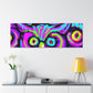 Neon Nocturnal Nocturne NEON Owls Art Canvas