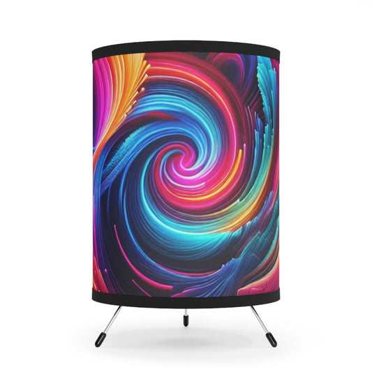 Giovanni Magnifico - Trippy Infity Patterns Art Tripod Lamp
