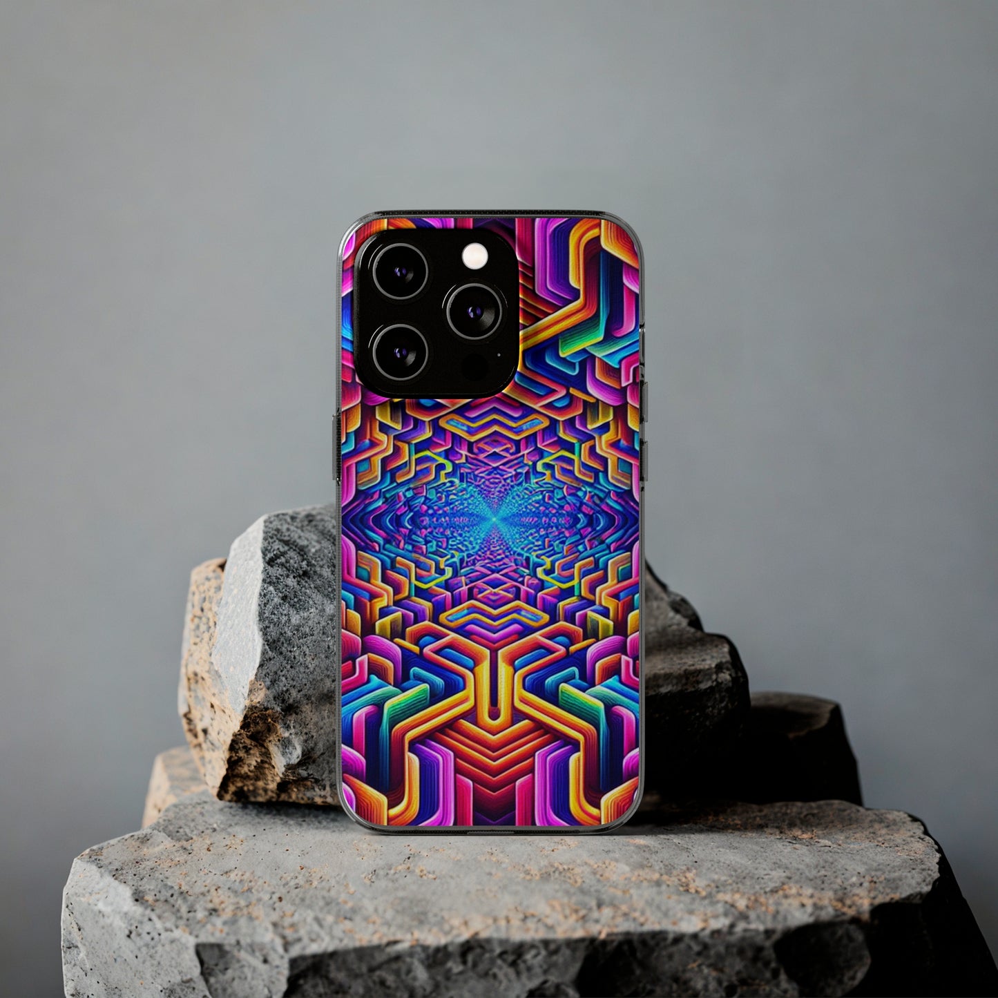 Vibrant Trippin' Infinity Infinity Patterns Art Polycarbonate Phone Case